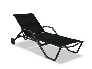 Ткань штабелируемый лежак Садовая кровать с колесами