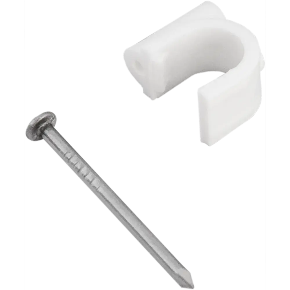 Скоба для электрокабеля круглая 8x13 мм, 50 шт НЕВСКИЙ КРЕПЕЖ STLM-2023914 - Вид №1