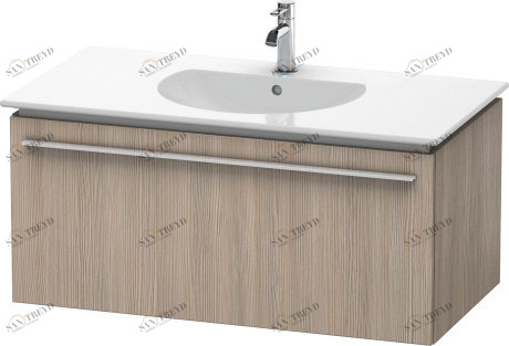 XL606303131 X-Large Тумбочка подвесная Сосна серебристая, декор Duravit