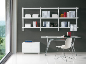 Подвесная секционная библиотека