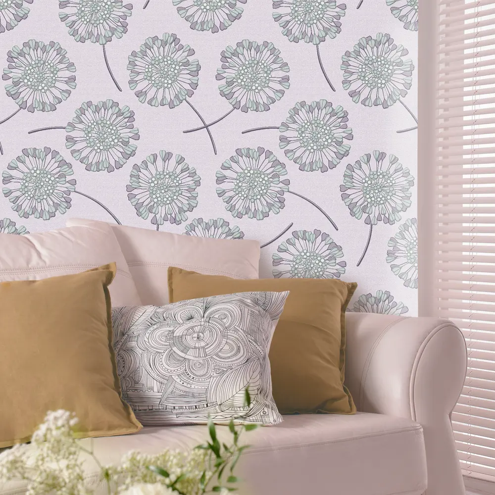 Обои флизелиновые Belvinil Ветерок фиолетовые 1.06 м 0285-91 STLM-2031338 - Вид №2