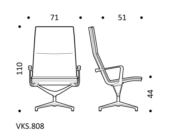 Тканевый поворотный операционный стул ICF Valea ARCH-00143232 - Вид №5