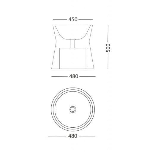 Подвесной умывальник из камня Лечче PIMAR L3 ARCH-00084584 - Вид №2