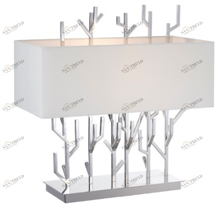 Настольная лампа Carrock от RVAstley 50070 RVASTLEY ИНТЕРЬЕРНЫЕ, ФЛОРИСТИКА 062130 Белый;хром 