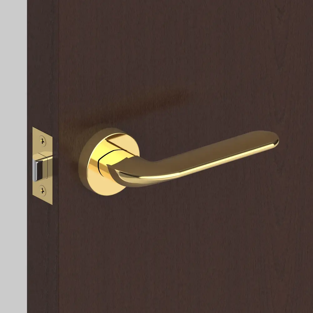 Ручка дверная на розетке EXCALIBUR URB4/HD GOLD-24, цвет золото ARMADILLO STLM-2167227 - Вид №9