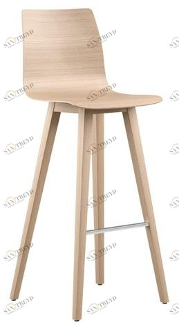 Brunner Высокий деревянный табурет со спинкой Fina sun-id-1471366