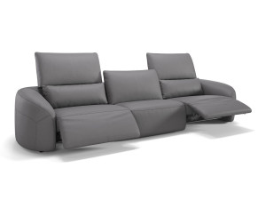 3-местный кожаный диван