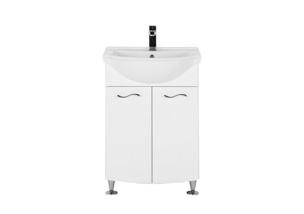 Тумба с раковиной Aquanet Моника 60 белый 0018676900183022 - Вид №2
