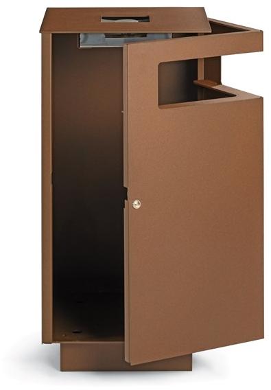 City Design Контейнер для мусора из оцинкованной стали с пепельницей sun-id-1381361 - Вид №1