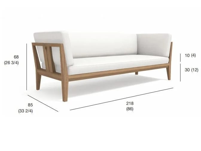 3-местный ТИК садовый диван RODA Teka ARCH-00103668 - Вид №4