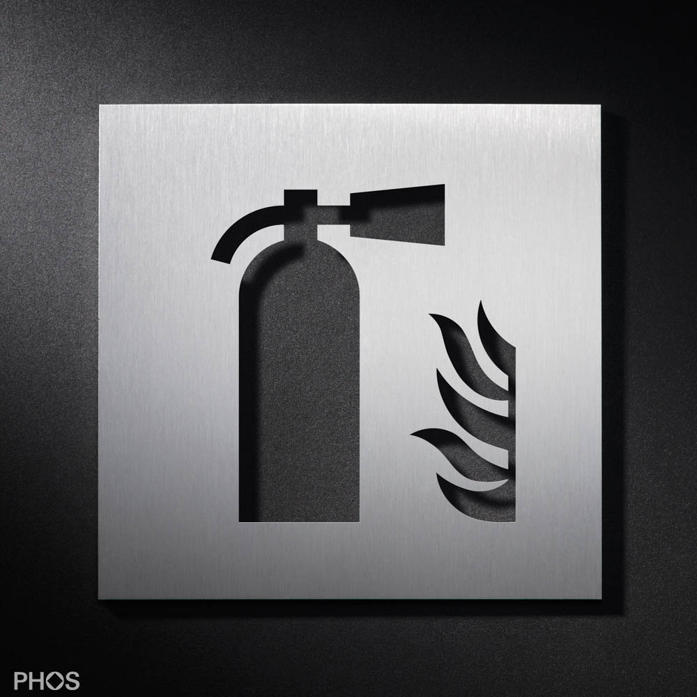 PS6001 Пиктограмма знак огнетушитель, 16 х 16 см PHOS 