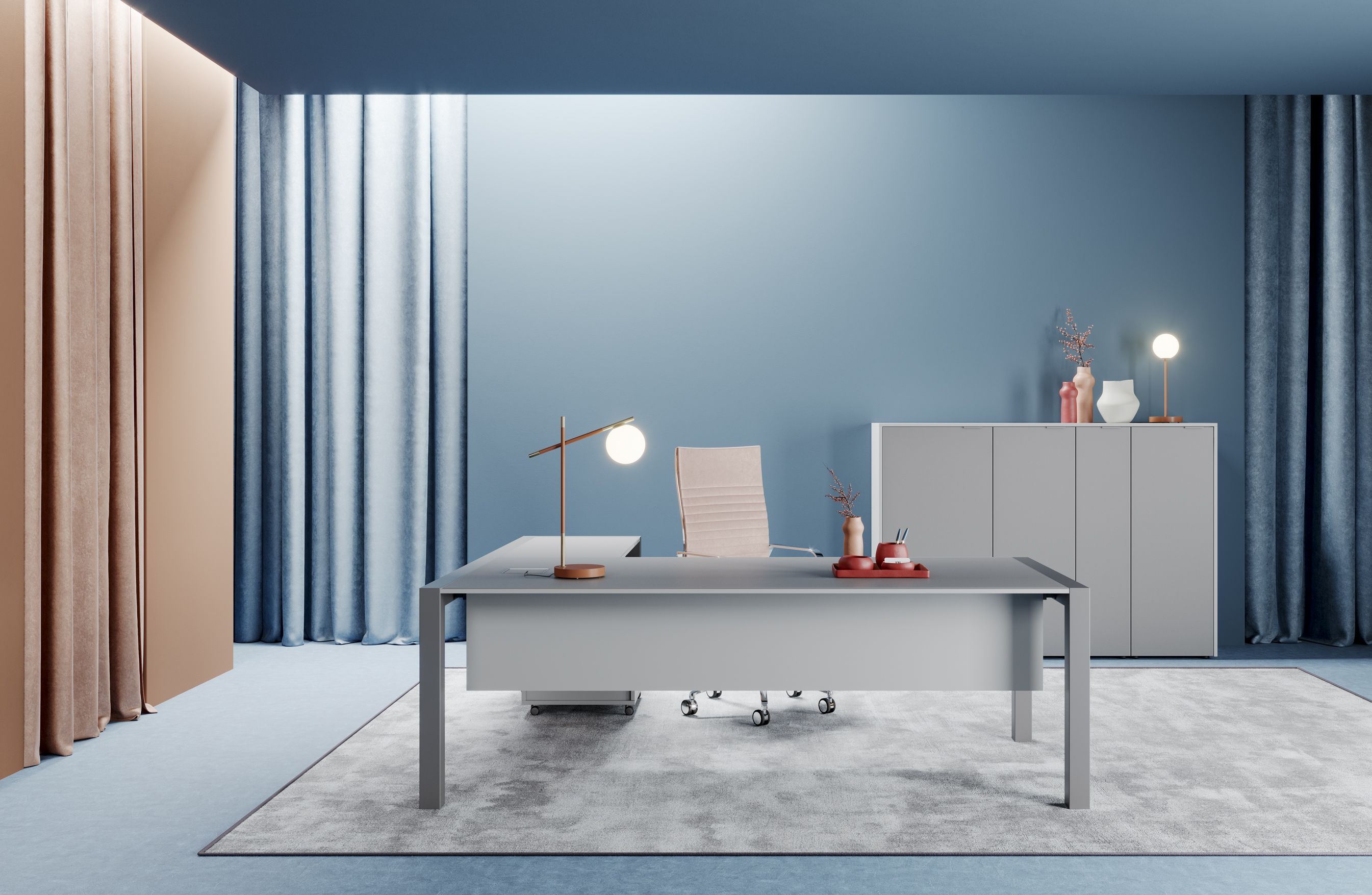 Угловой исполнительный стол PROF Extralight ARCH-00065652 - Вид №5