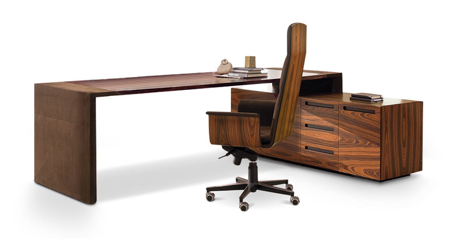 Деревянный направленный угловой стол i 4 Mariani ARCH-00115139 - Вид №1