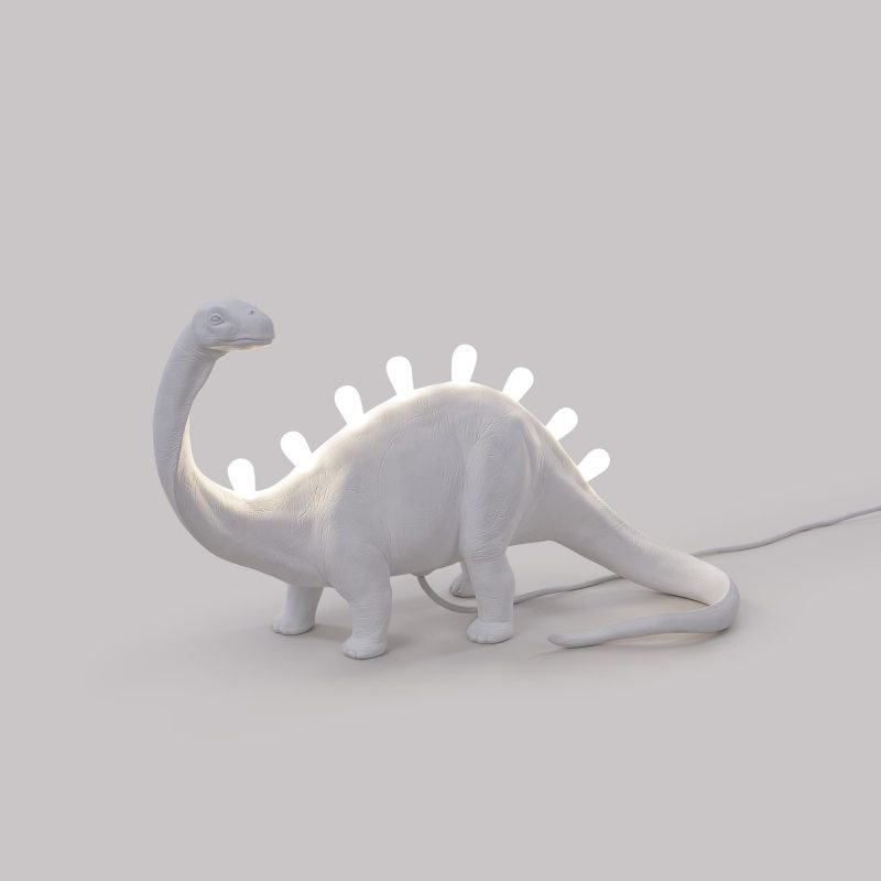 Настольная лампа белая 31х49 см Brontosaurus 14782 SELETTI ЖИВОТНЫЕ 00-3882456 Белый - Вид №3