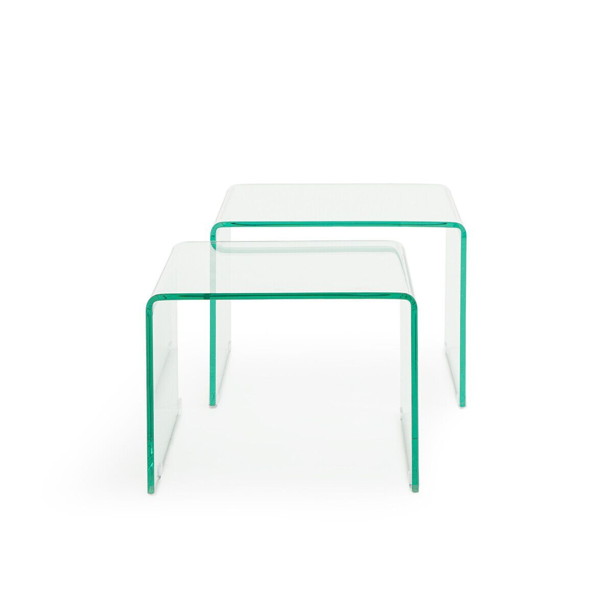 Штабелируемый журнальный столик из закаленного стекла AMPM кристально чистый ARCH-00127743 - Вид №2