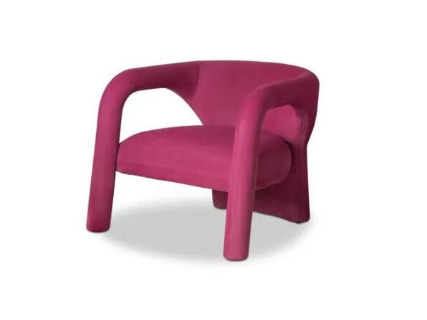 Кресло из нубука с подлокотниками Baxter AIMÉE ARCH-00080078