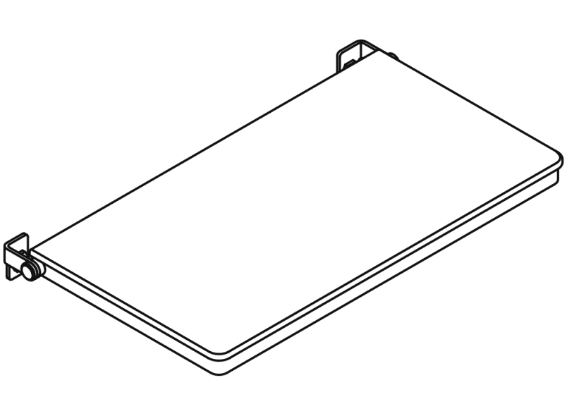 900.51.211XA Складное сиденье для душа, прямоугольное (ada) HEWI System 900 - Вид №2