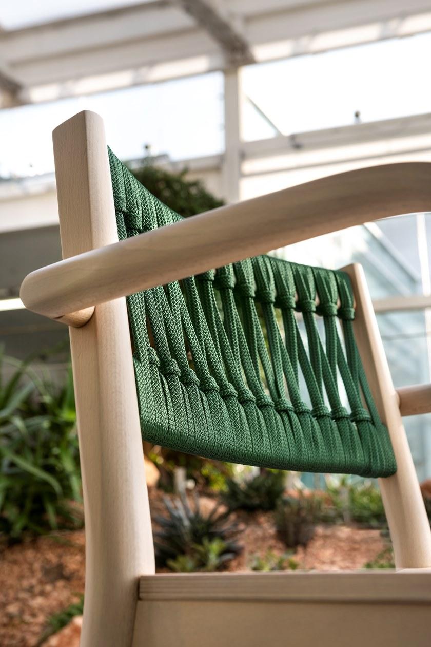 TrabA' Стул из бука с подлокотниками, с открытой спинкой Julie 0024-in-ar - Вид №4