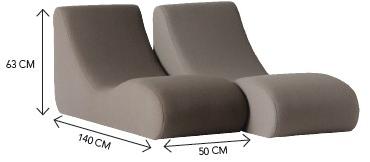 Verpan Шезлонг из мягкой ткани Welle sun-id-1427891 - Вид №3