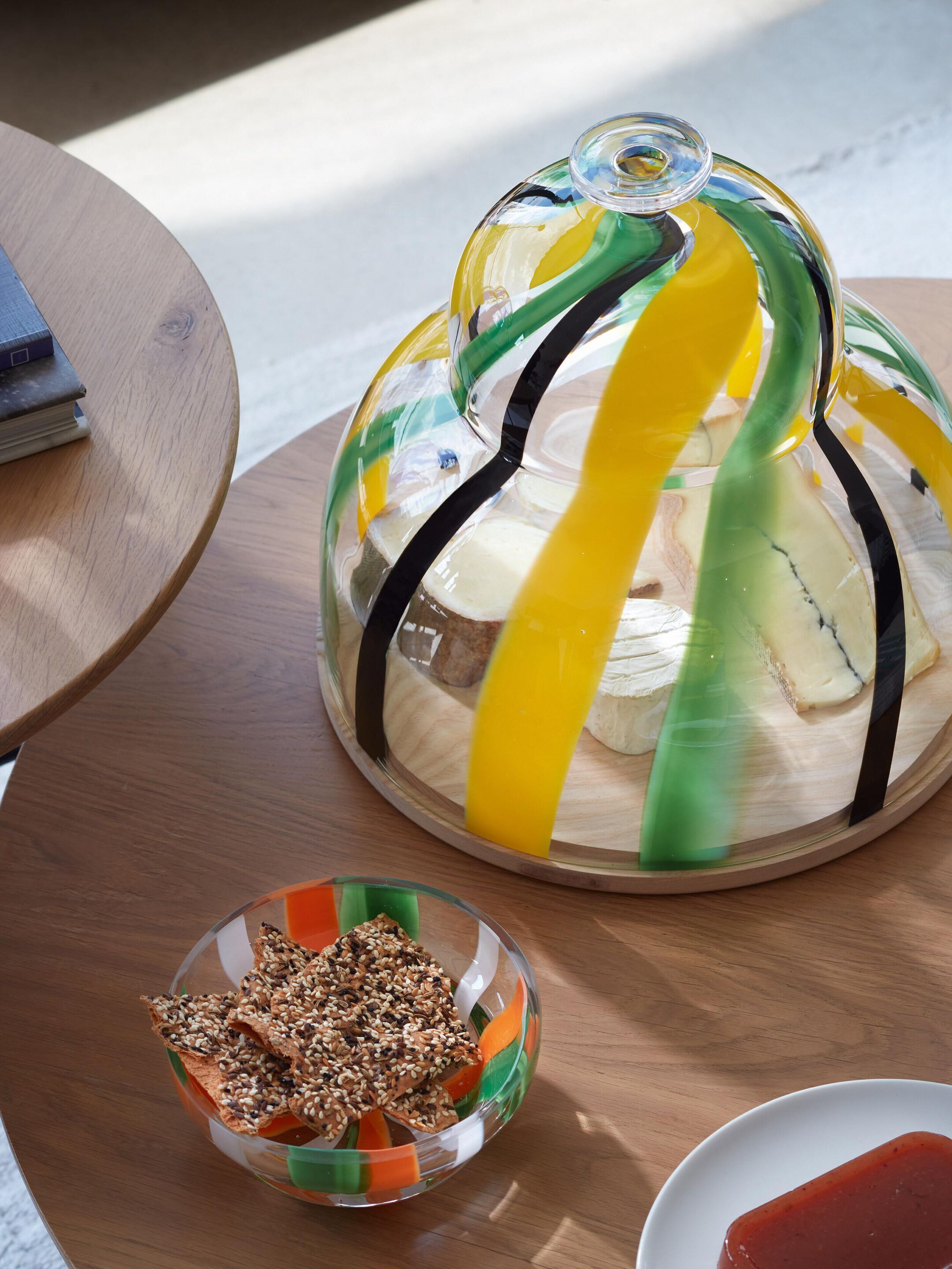 Крышка из дутого стекла с ясенем-Ø30cm LSA Народная ARCH-00003908 - Вид №2