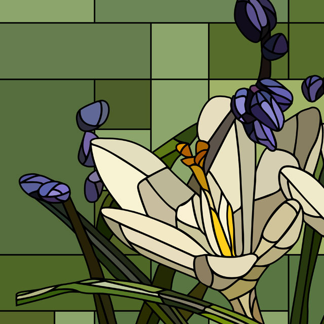 Стеновые панели - Витраж Спринг LIGRON LIST109 2245