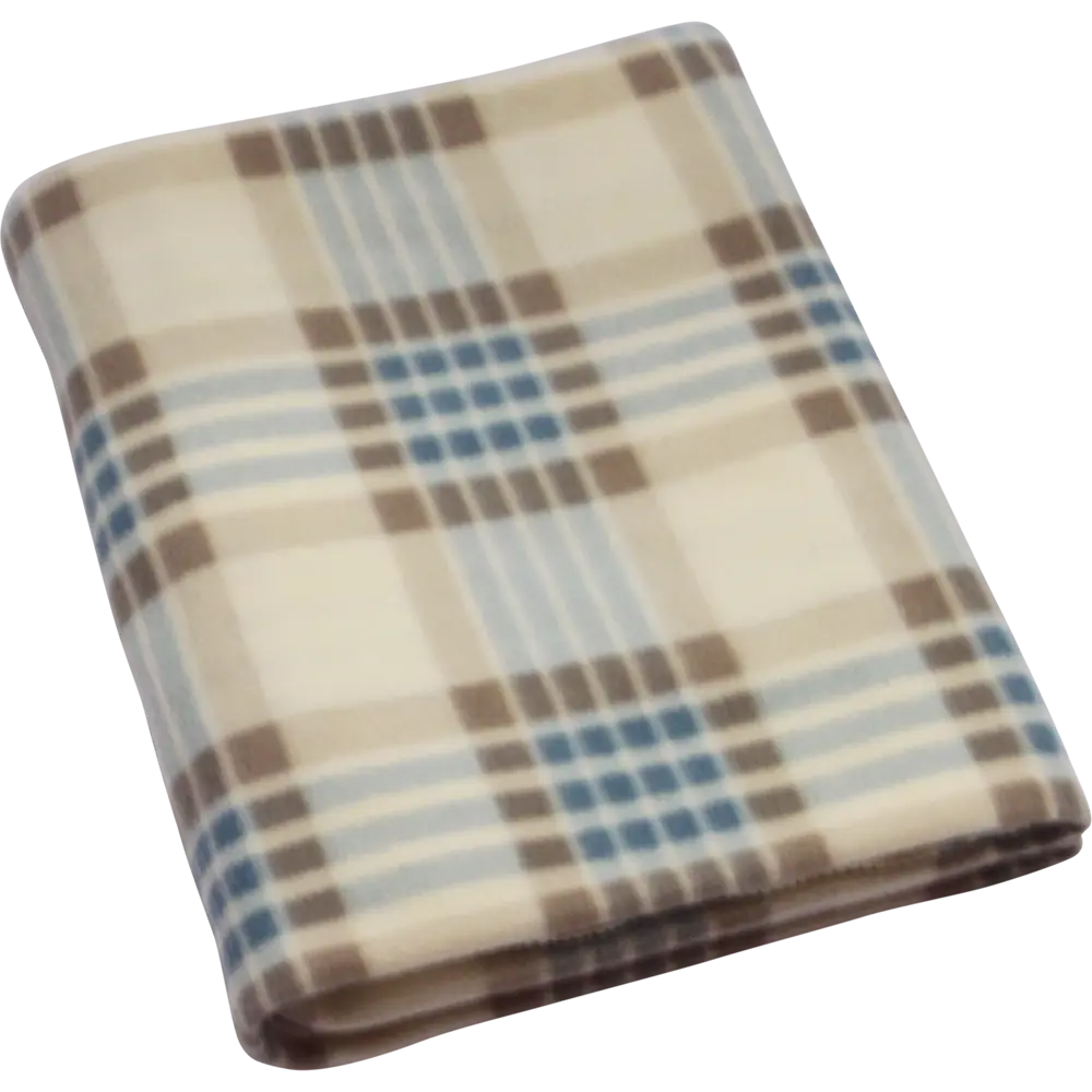 Плед «Basic» 130x170 см флис цвет серо-голубой Santreyd STLM-2042794 - Вид №3