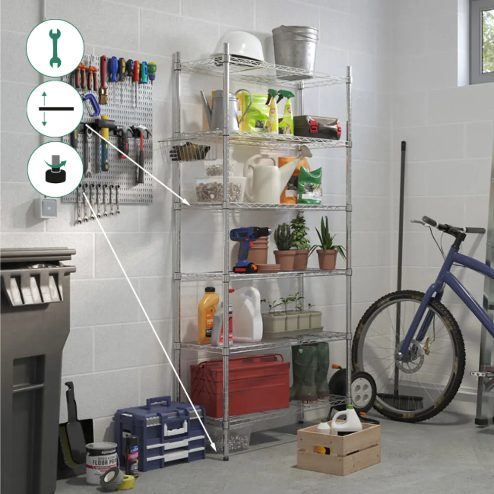 Корзина навесная KONSENSA 28x13.1 см цвет хром STLM-2151151 - Вид №4