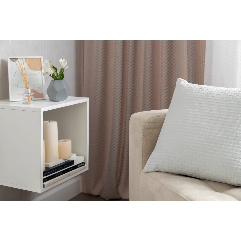 Стеллаж Spaceo KUB 1 секция 36x36.1x31.7 см ЛДСП цвет белый STLM-2094664 - Вид №9