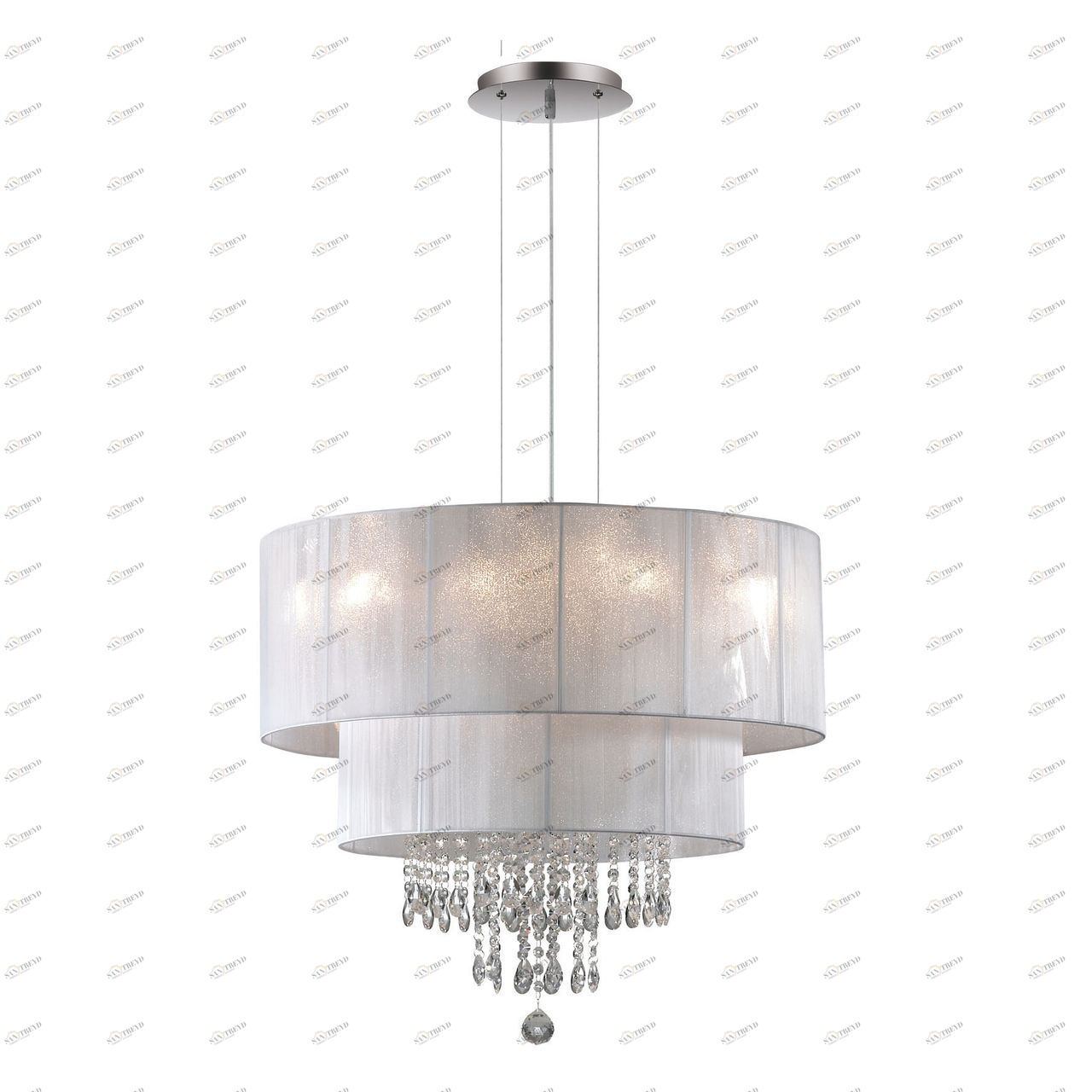 Подвесная люстра Ideal Lux Opera SP6 Bianco IDEAL LUX ДИЗАЙНЕРСКИЕ, OPERA BIANCO 057394 Белый 
