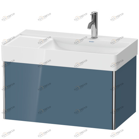 XS406204747 XSquare Тумбочка подвесная Каменно-синий глянцевый лак Duravit