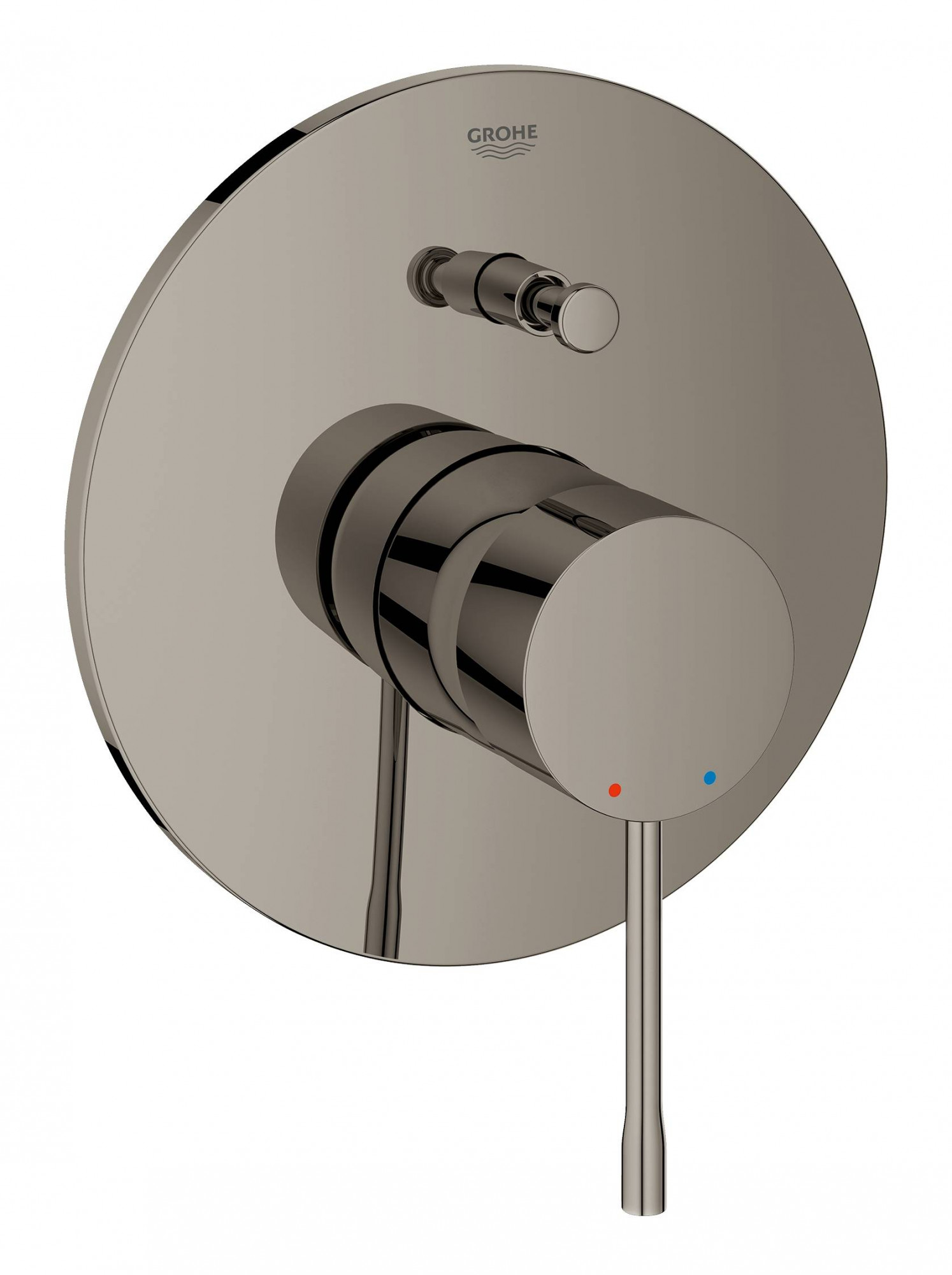 Внешняя часть смесителя для ванны GROHE Essence New, темный графит глянец (19285A01)