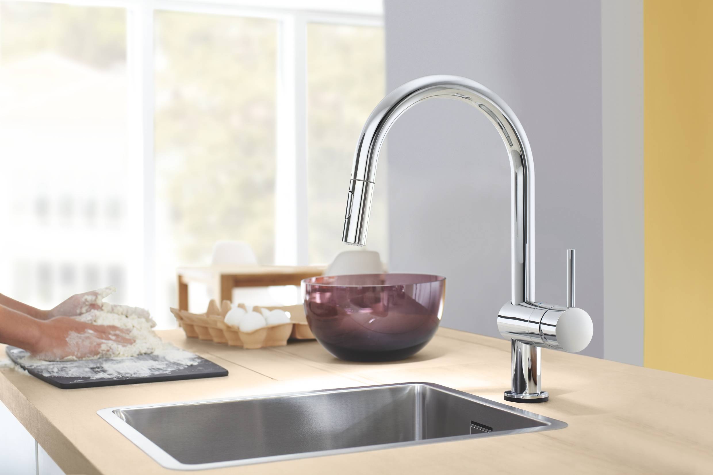 Смеситель для кухни GROHE Minta Touch сенсорный, хром (31358002) - Вид №3