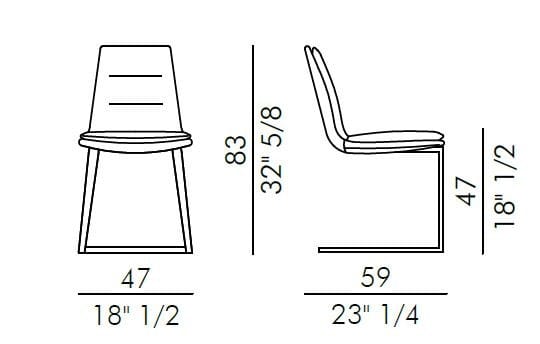 Кожаный мягкий консольный стул EFORMA Lady ARCH-00093054 - Вид №2