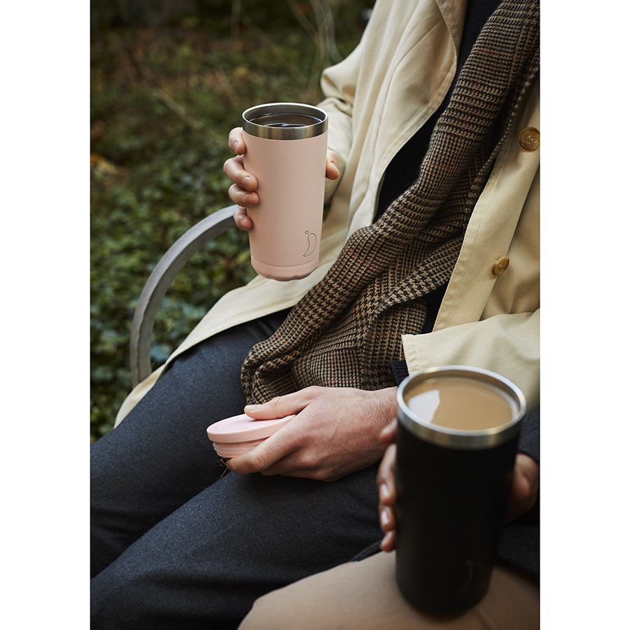 C500BLPNK Термокружка coffee cup, 500 мл, пудровая Chilly's Bottles  - Вид №1