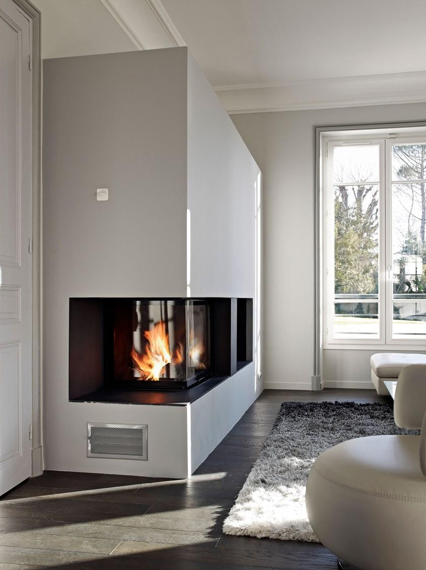 RÜEGG Угловой стальной дровяной камин с панорамным остеклением Classic line sun-id-1401982 - Вид №1