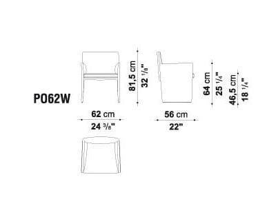 Кожаное кресло с подлокотниками B&B Italia Project поза ARCH-00125977 - Вид №2