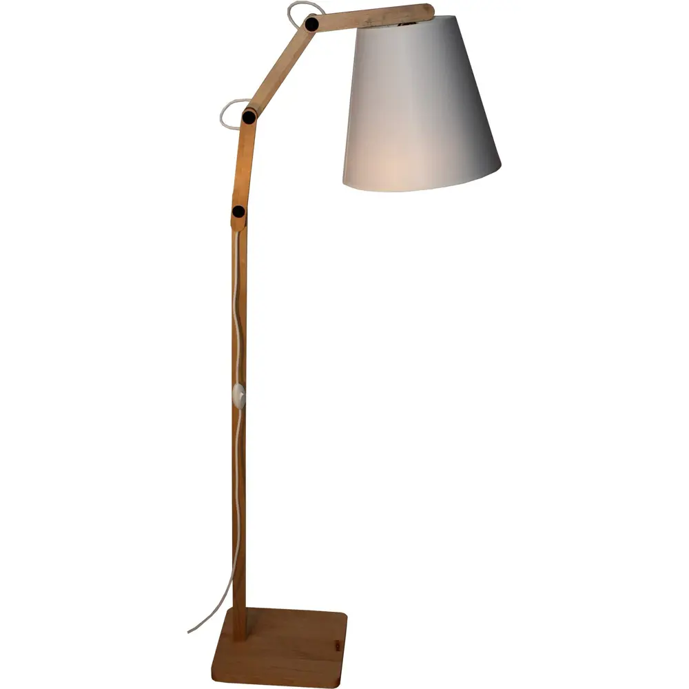 Торшер Эктор 1хЕ27х60 Вт, цвет белый Santreyd STLM-2081092 - Вид №1