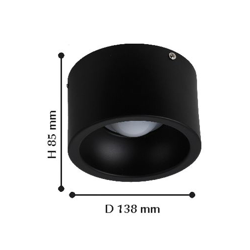 Потолочный светодиодный светильник Favourite Reflector 1995-1C FAVOURITE REFLECTOR BLACK 103426 Черный  - Вид №1