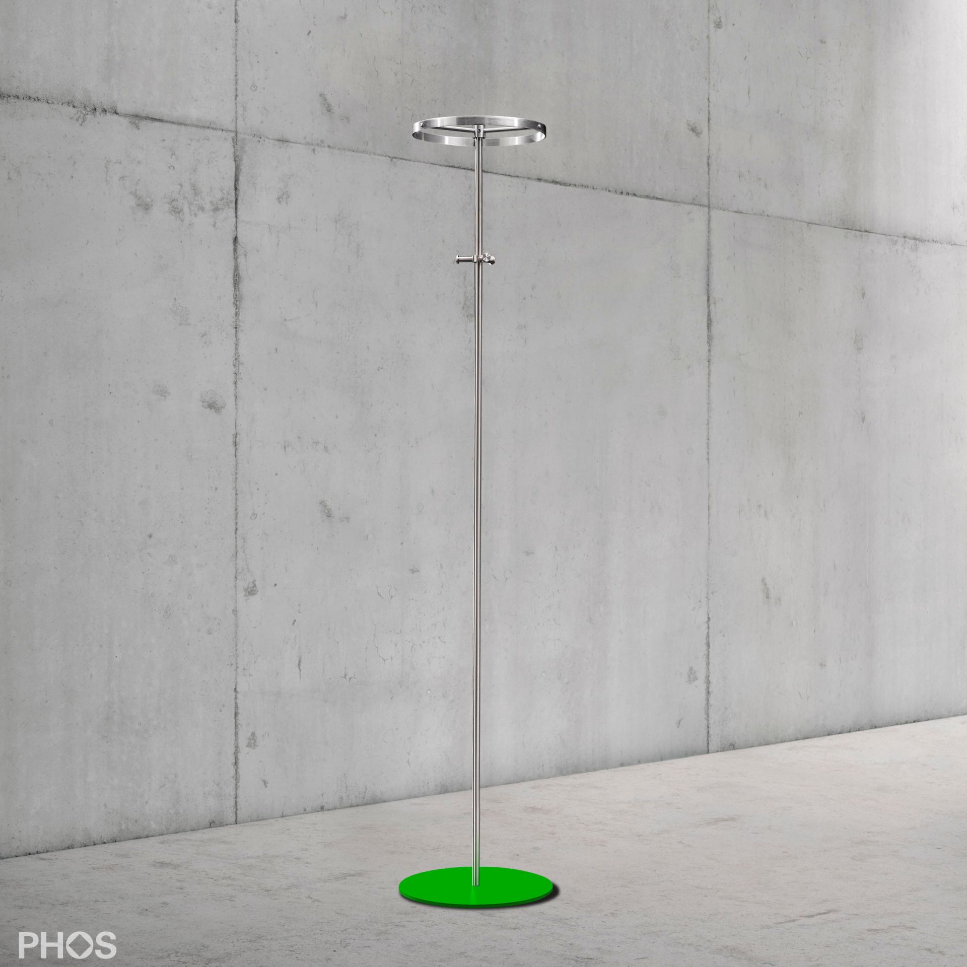 GSTC-BPGr Круглая вешалка для одежды, основание: зеленое. PHOS  - Вид №2