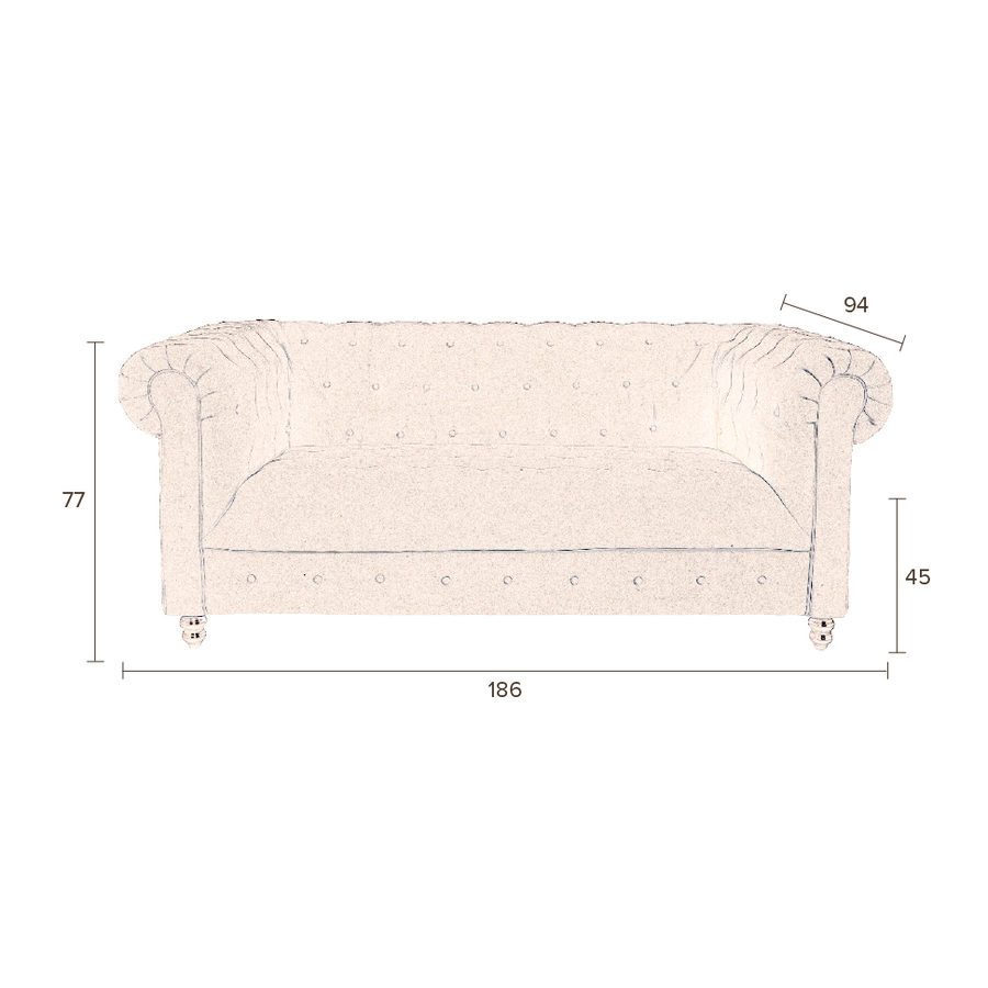 Диван-софа Chester темно-коричневый Dutchbone 3200135 - Вид №5