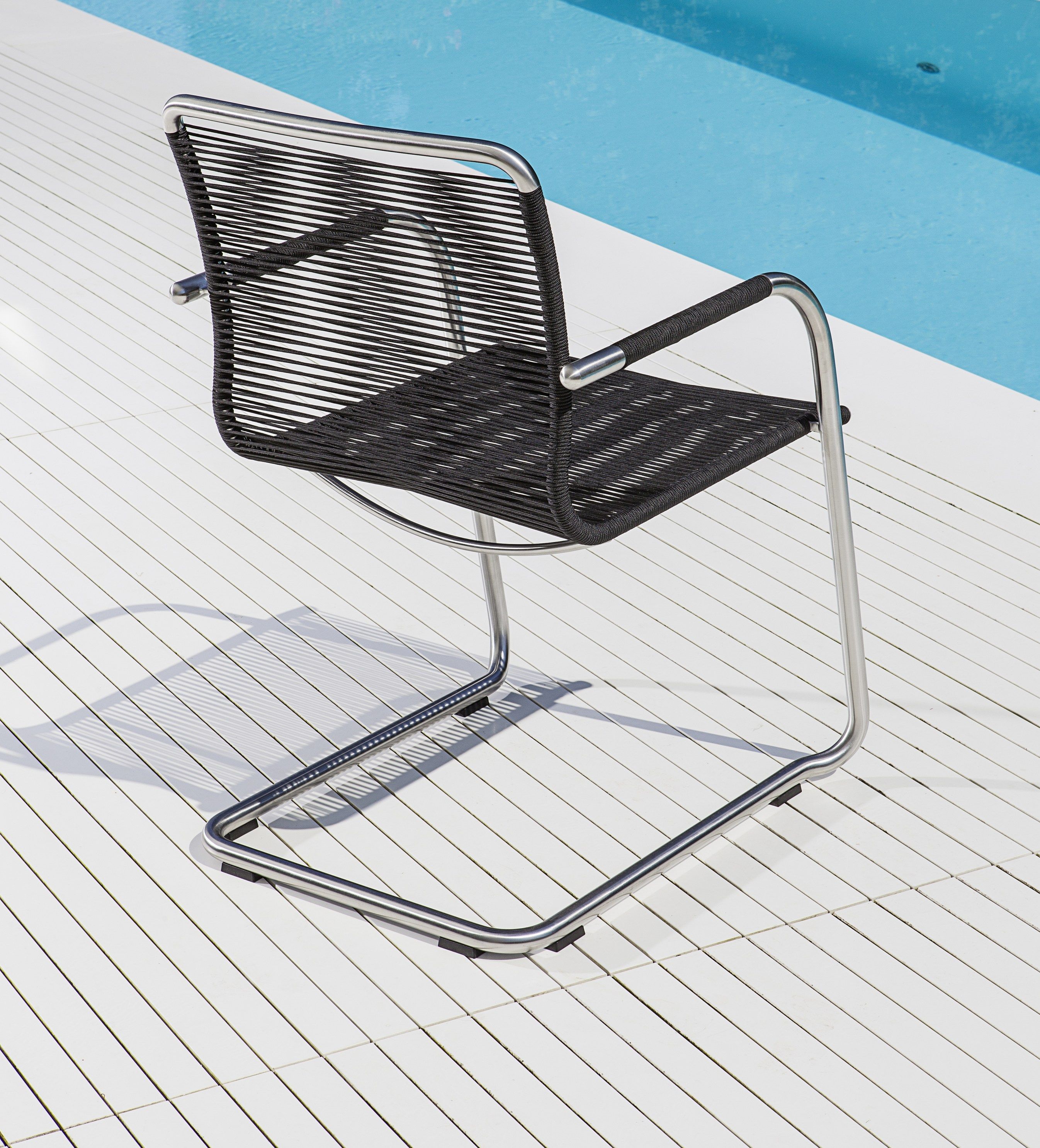 Веревочный консольный садовый стул с подлокотниками FISCHER MÖBEL качели ARCH-00048522 - Вид №9