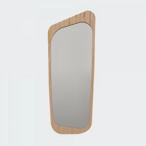 Зеркало настенное большое белое шпон Woodi WOODI ДИЗАЙНЕРСКИЕ 00-3966349 Белый