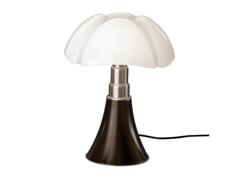 Настольная лампа из нержавеющей стали с метакрилатным абажуром In Stock Martinelli Luce ARCH-00117975
