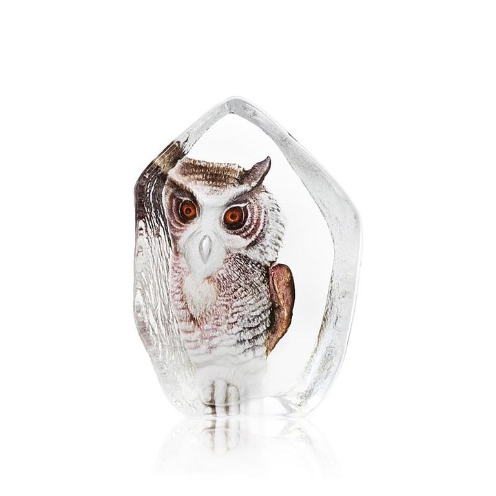 33863 Скульптура "Сова", коричневая, 85/120 мм. Maleras 