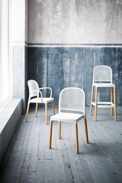 GABER Табурет из технополимера со спинкой Panama sun-id-1404405 - Вид №4