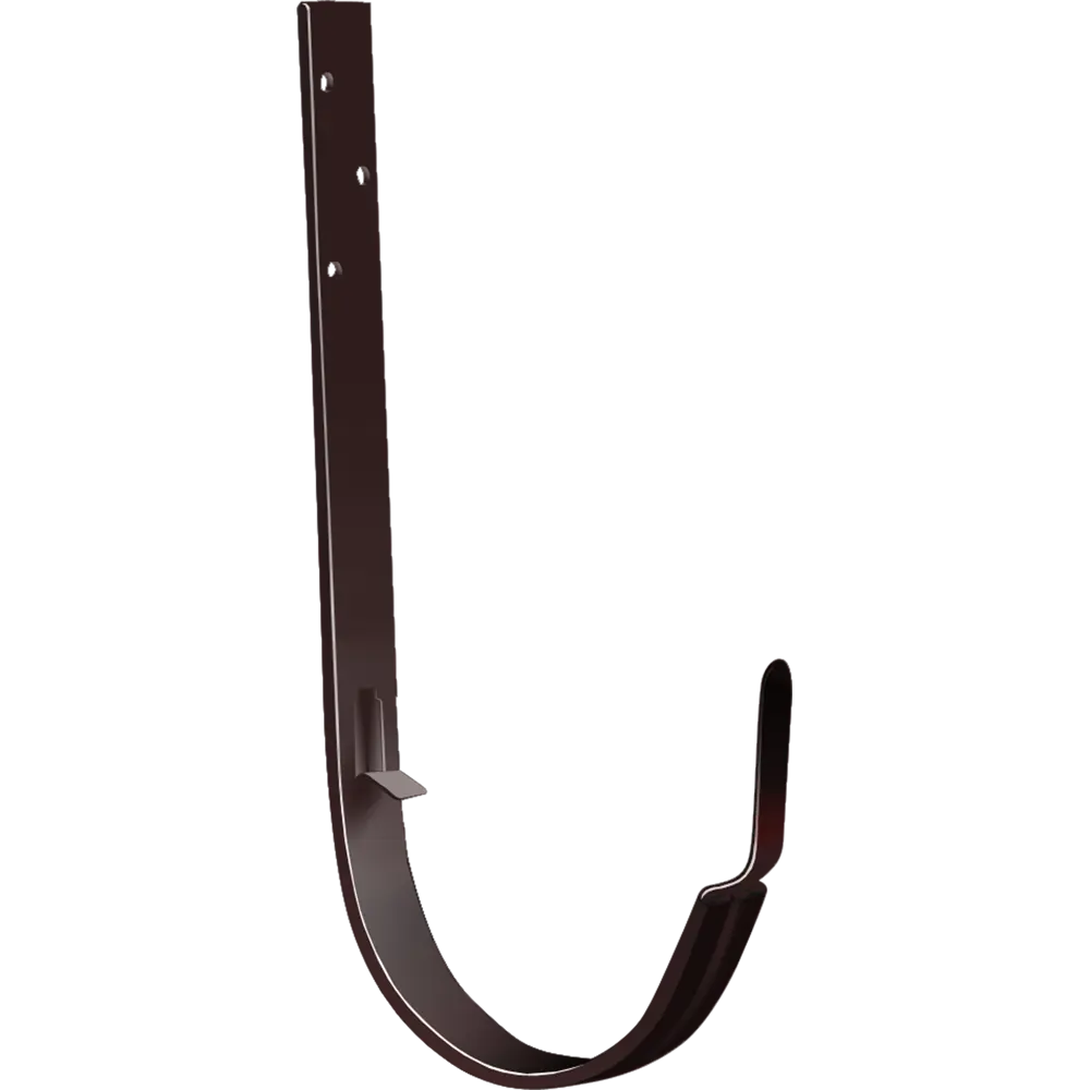 Кронштейн для желоба длинный 125 мм цвет шоколад Grand Line STLM-2133345