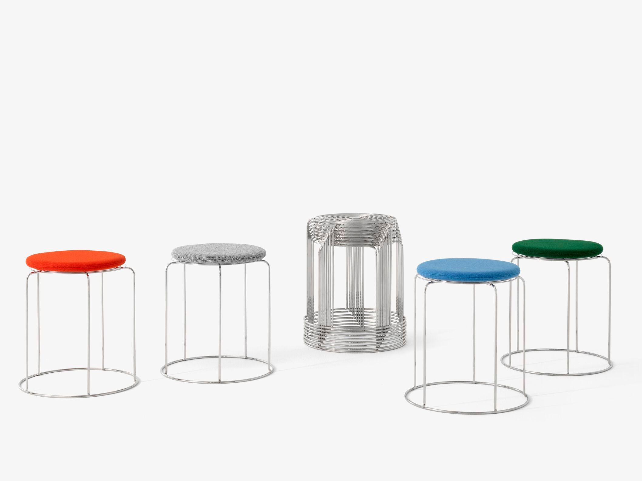 Штабелируемый стул из нержавеющей стали &Tradition WIRE STOOL VP11 ARCH-00002251 - Вид №11