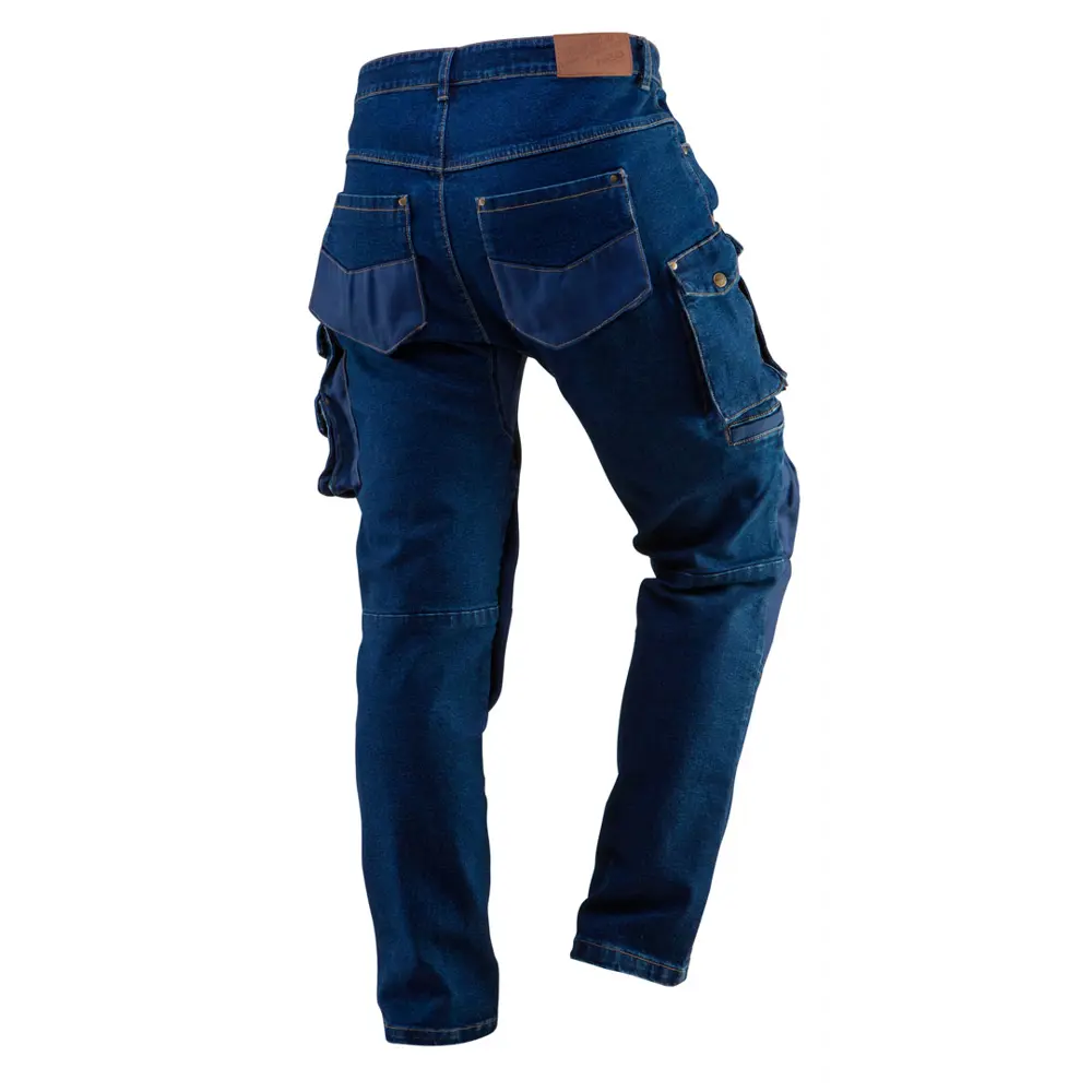Брюки рабочие с усилением колена Neo Tools Denim синие размер XS рост 172-175 83303327 STLM-2010856  - Вид №1
