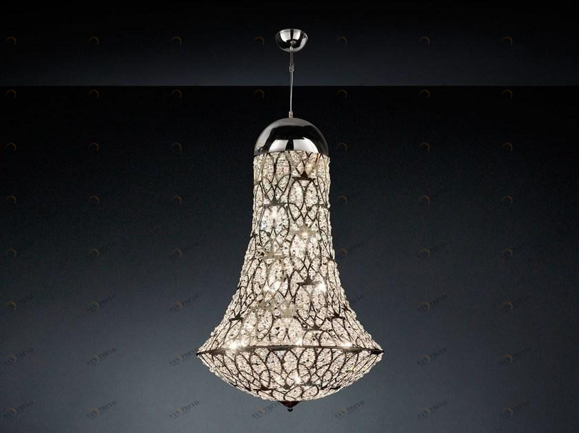 VGnewtrend Светодиодный подвесной светильник из стали с кристаллами Arabesque sun-id-1363749