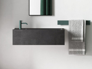 Прямоугольная бетонная подвесная раковина